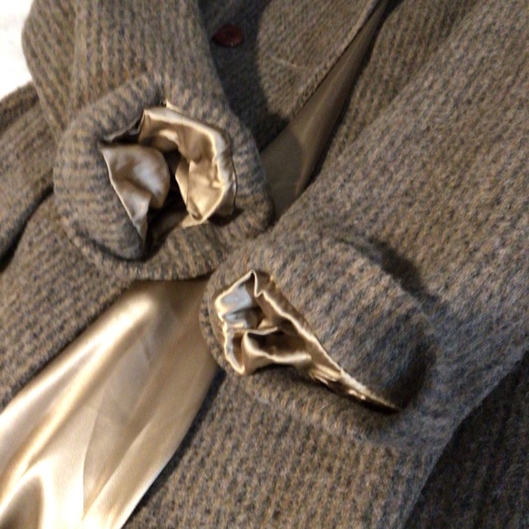 VINTAGE Marled Stripe Wool Coat EUC - Picture 8 of 10